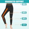 Evolyline Medical Compression Pantyhose for Women & Men 20-30mmHg, Footless Graduated Support Tights Compression Pantyhose Opaque, Compression Socks Stockings for Varicose Veins Edema Flight Nursing view 4