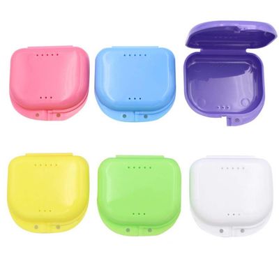 HDONONGYIRO Fixed Device Box 6-Piece Set, a Dental Storage Container with a Safety Cover, Used for Storing Invisible Orthodontic appliances, Braces, dentures, and Orthodontic appliances