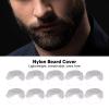 Disposable Nylon Beard Cover 100pcs, Lightweight Breathable, Latex, for Restaurants, Food Production (White) view 3