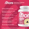 MORE High Protein Pudding Powder, Neutral, 600 g, 20 Servings, creamy pudding with less fat, calories and sugar  made in Germany view 3