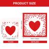 200PCS Valentine's Day Napkins Disposable Paper Napkins, 2-Ply Heart Guest Napkins Hand Napkins for Bathroom Wedding Decorations Dinner Supplies Tableware Decor 6.4X6.4inch view 2