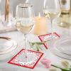 200PCS Valentine's Day Napkins Disposable Paper Napkins, 2-Ply Heart Guest Napkins Hand Napkins for Bathroom Wedding Decorations Dinner Supplies Tableware Decor 6.4X6.4inch view 4