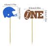 24 Pcs Football Theme Cupcake Toppers Baby's First Birthday Party Cake Decoration Dessert Insert MGPFERD view 4