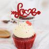 24 Pcs Valentine's Day Theme Cupcake Toppers Red Love Party Cake Decoration Birthday Party Dessert Insert MGPFERD view 3