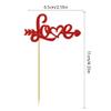 24 Pcs Valentine's Day Theme Cupcake Toppers Red Love Party Cake Decoration Birthday Party Dessert Insert MGPFERD view 4
