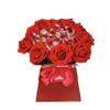Red Chocolate Bouquet Hamper Lindor lind Ferero Rochr Cadbury Orange Small Personalised Sweets Candy Flowers Him Her (Small) view 1