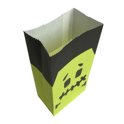 Amosfun 6 pcs Halloween Candy Bags Kraft Paper Tote Bags for Party Favors Chocolates Biscuits Mixed Styles Portable