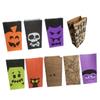 Amosfun 6 pcs Halloween Candy Bags Kraft Paper Tote Bags for Party Favors Chocolates Biscuits Mixed Styles Portable view 4