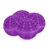 Relaxdays Laundry, Set of 4, Machine, without Detergent, Eco-friendly, Washing Ball, Purple, Ceramics, 9.5 x 10.5 x 10.5 cm view 1