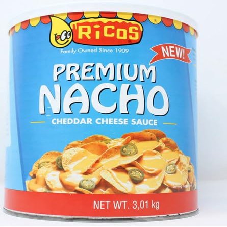 Ricos Premium Nacho Cheddar Cheese Sauce Tin - 3kg