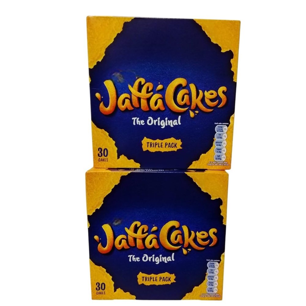McVitie's Jaffa Cakes Triple Pack - 60 Cake The Original Orange-Flavored Snack