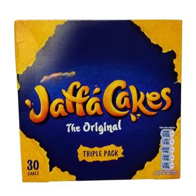 McVitie's Jaffa Cakes Triple Pack 30 Cake Wrapped The Original Orange-Flavored Snack