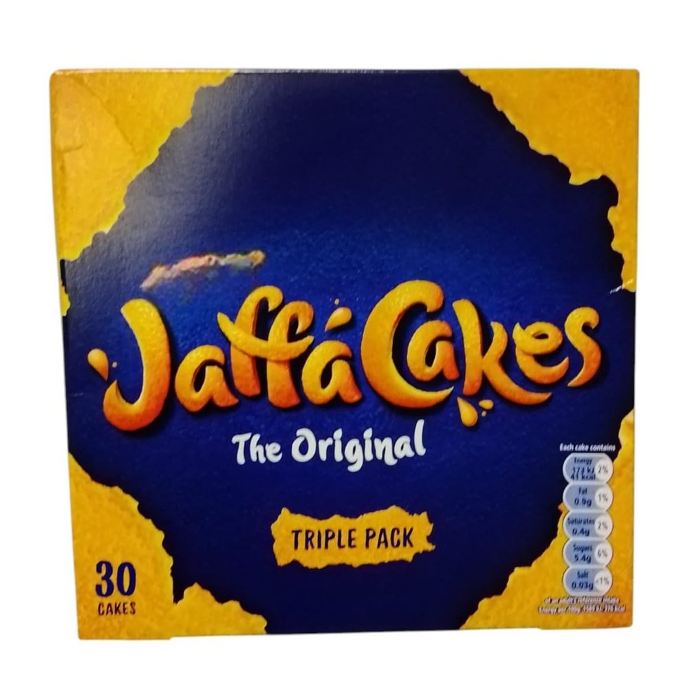 McVitie's Jaffa Cakes Triple Pack 30 Cake Wrapped The Original Orange-Flavored Snack