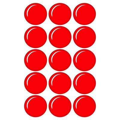 15 x Rudolph's Red Nose Edible Wafer or Icing Cupcake Toppers Fun Xmas Party Cake Decorations (Edible Wafer Card)