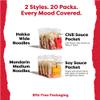 A-SHA Healthy Asian Instant Noodles with Sauce Pack, Pantry, Vegan, Air Dried, Protein Rich, Ideal for Ramen, Roasting, Wok, 2 Flavors, 0.5kg (Pack of 4) view 3