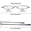 ABETOS Mini Compact Reading Glasses Slim Pen Reader Glasses with Portable Clip Case Metal Frame Spring Hinges Fashion Pocket Readers for Men Women, Grey 1.5 view 2