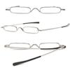 ABETOS 3 Pair Mini Compact Reading Glasses Slim Pen Reader Glasses with Portable Clip Case Spring Hinges Metal Fashion Pocket Readers for Men Women (Mix, 2.0) view 3