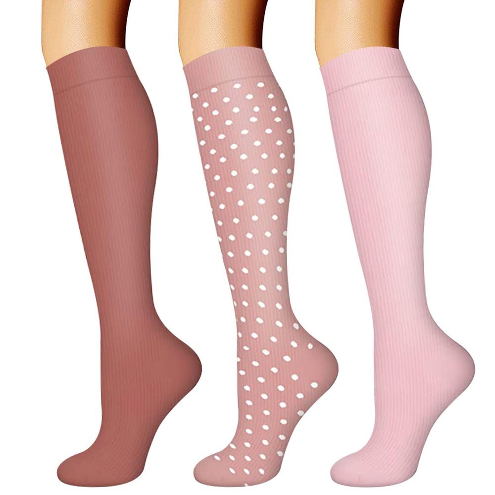 DRESHOW Compression Socks For Men & Women 3/7 Pairs is Best Support for Athletic,Running, Flight Travel,Cycling