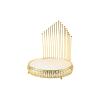 Cake Stand Golden Dessert Table Dessert Cake Rack Hotel Dining Table Household Fruit Tray Wedding Reception Table Dessert Stand (Size : Two piece set) view 2