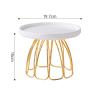 Cake Stand Ceramic High Cake Plate Dessert Tray Dessert Table Display Shelf Pastry Paper Cup Outdoor Wedding Cake Plate Dessert Stand (Color : A, Size : M) view 2