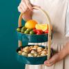 Cake Stand Two Double-layer Ceramic Dried Fruit Box, Cake Stand Dessert Store Display Stand Birthday Party Cake Stand Dessert Stand (Color : B, Size : L) view 4