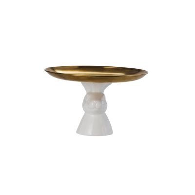 Cake Stand Rabbit Cake Fruit Plate Snack Plate Decorative Plate Jewelry Storage Plate Home Fruit Dessert Table Dessert Stand (Color : C, Size : Small)