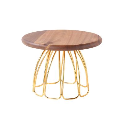 Cake Stand Ceramic High Cake Plate Dessert Tray Dessert Table Display Shelf Pastry Paper Cup Outdoor Wedding Cake Plate Dessert Stand (Color : B, Size : M)