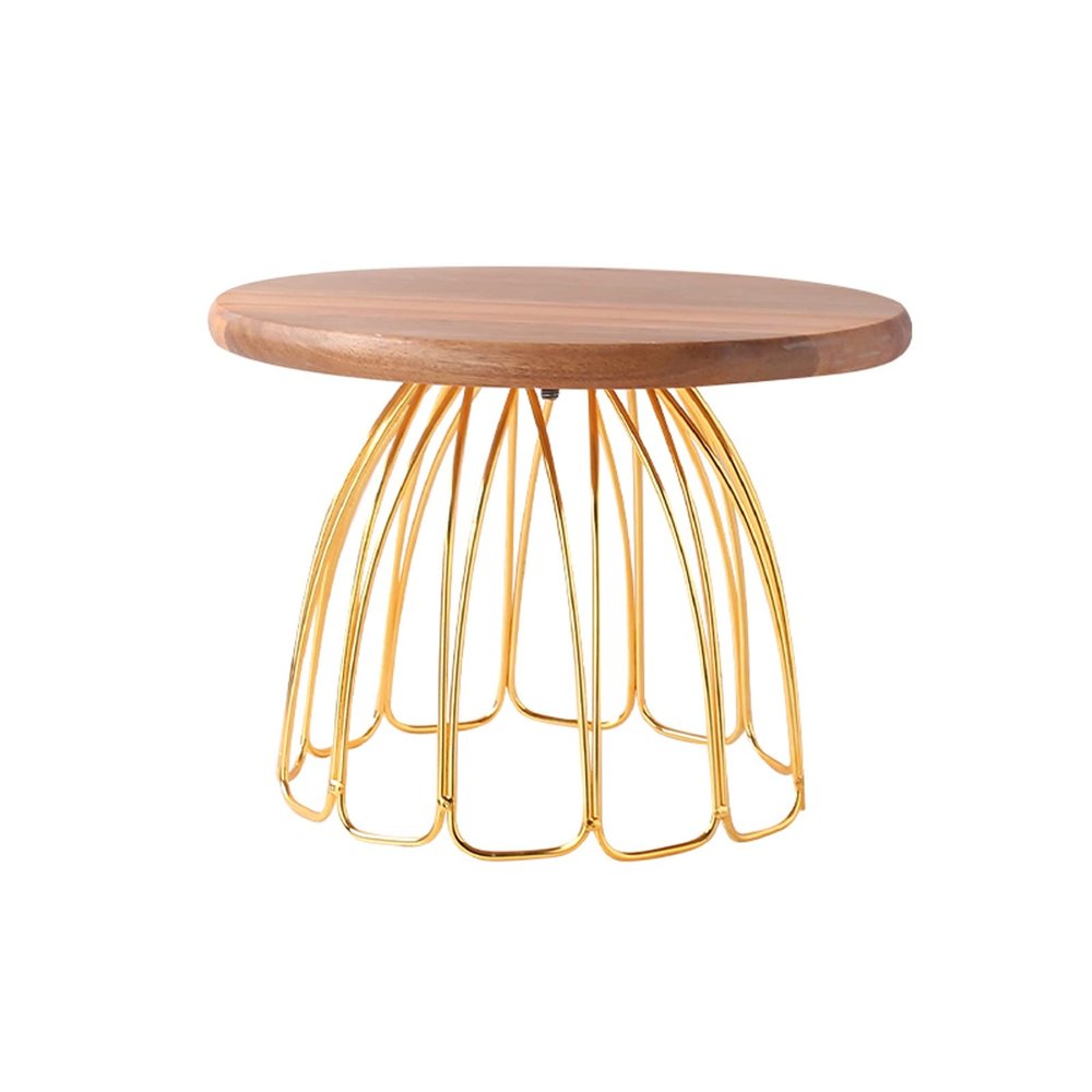 Cake Stand Ceramic High Cake Plate Dessert Tray Dessert Table Display Shelf Pastry Paper Cup Outdoor Wedding Cake Plate Dessert Stand (Color : B, Size : L)