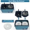 Gen 1 Large-Capacity Spin Mop and Bucket  for Big Homes & Deep Cleaning Days,4-Chamber System Separates Dirty & Clean Water, 2-GAL Heavy-Duty Design with Wheels & 10 Refill Mop Heads - Blue/Grey view 4