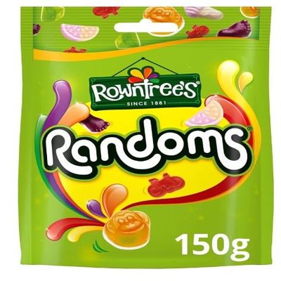 3 x Rowntree's Randoms Sweets Sharing Bag 150g Delicious Tasty And Twisty Treat Gift Hamper For Birthday,Christmas,Easter Sold By Kidzbuzz
