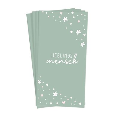 Graphic Workshop Handkerchiefs with Saying | Gift Idea | Pack of 10 | Favourite