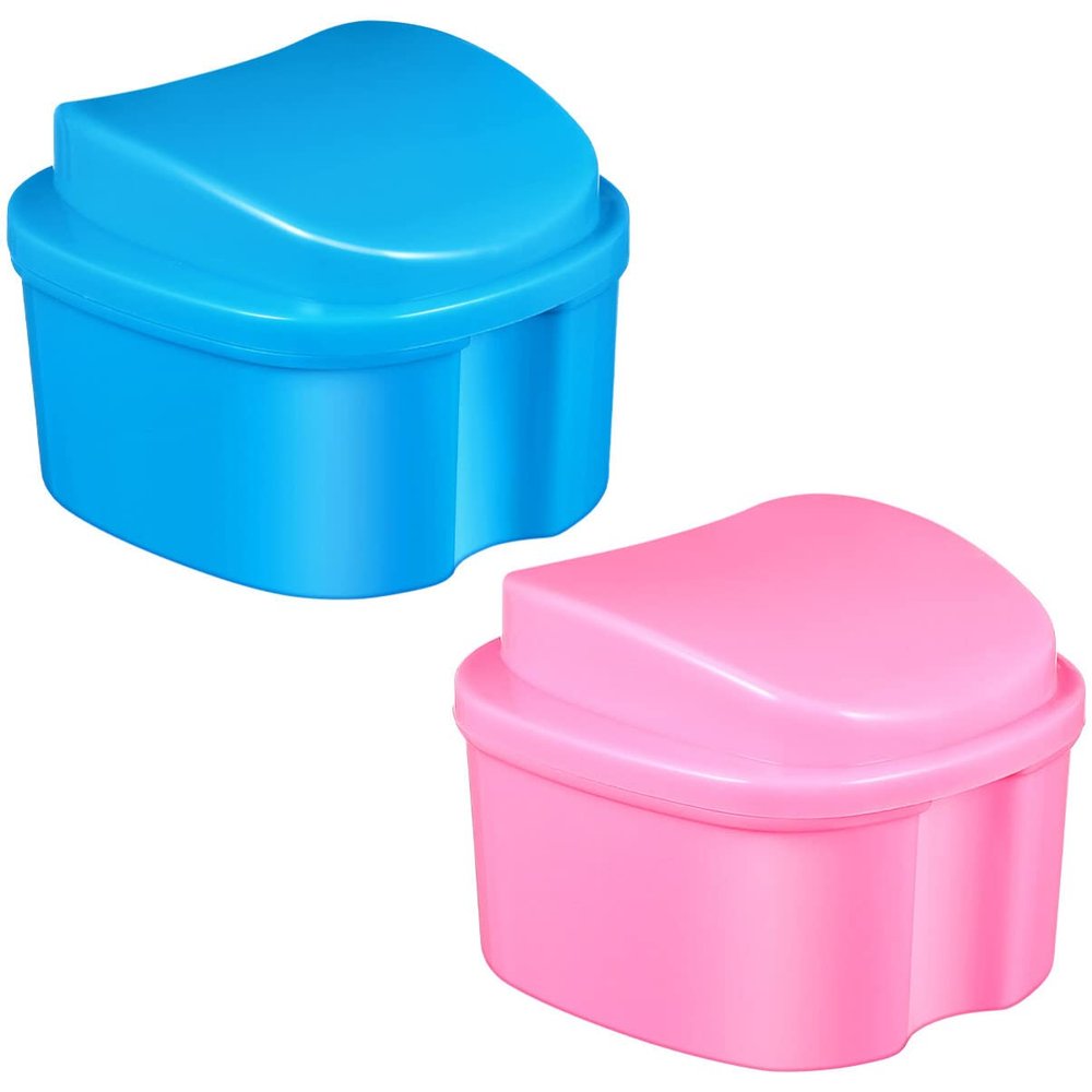 COHEALI 2pcs Portable Case Lightweight Storage Box for Travel Closure Convenient for Retainers