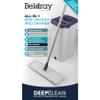 Beldray Deep Clean Flat Mop & Bucket Set, Dual Compartment Self-Wringing Dirt Scraper 5.5L Bucket, Washable/Reusable Microfibre Head, Wood/Vinyl/Tile Hard Floor Cleaning view 3
