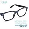2SeeLife Wood Tone TR-90 Reading Glasses for Men Medium-Wide Fit, Durable & Sturdy Frame, Spring Hinges, Premium Readers, Blue, +1.50 view 2