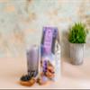 Dragon Cat Caf Bubble/Boba Tea Kit (Pack of 3) Taro Flavour with Instant Tapioca Pearls and Tea Powder | Makes 3 Drinks | with 3 Paper Straws | BubbleTea Gift Set view 3
