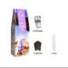 Dragon Cat Caf Bubble/Boba Tea Kit (Pack of 3) Taro Flavour with Instant Tapioca Pearls and Tea Powder | Makes 3 Drinks | with 3 Paper Straws | BubbleTea Gift Set view 4