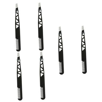 Beaupretty 6pcs Dual-use Eyebrow Tweezer for Shaping Essential Makeup Tool and Accessory for Facial Grooming