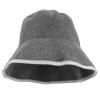 Kisangel Wool Sauna Hat Sauna Cap Headscarf Accessories for Men Turbans Has Hats Head Hair Cap Bathing Caps Bath Organic Fisherman's Shower Cap Felt Wool Grey view 1