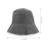Kisangel Wool Sauna Hat Sauna Cap Headscarf Accessories for Men Turbans Has Hats Head Hair Cap Bathing Caps Bath Organic Fisherman's Shower Cap Felt Wool Grey view 3