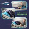 Leg Elevation Pillow by Recovery Wedge, Inflatable Wedge Pillow for Sleeping and Post-Surgical, Improve Circulation and Reduce Swelling, Speed Injury Recovery. (Medium Triangle) view 3