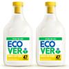 Ecover Fabric Softener, Fabric Conditioner to Soften Your Clothes, Fresh Gardenia & Vanilla Scent, 2 x 47 Washes, 2 x 1.43L view 1
