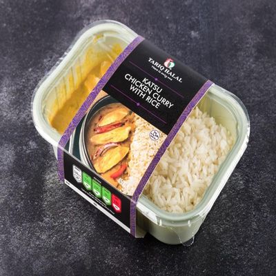 Tariq Halal Katsu Chicken Curry with Rice (6 x 450g) Box