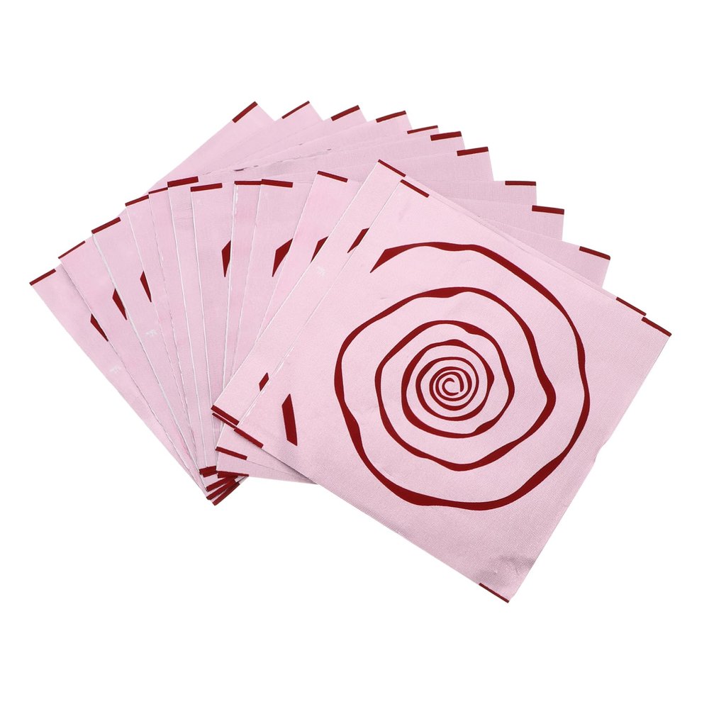 100pcs Corrugated Packing Tin Foil Aluminium Foil Paper Broiling Pan for Oven Food Wrapping Wedding Wrapping Paper Pink Aluminum Foil for Food Packing Machine Chocolate
