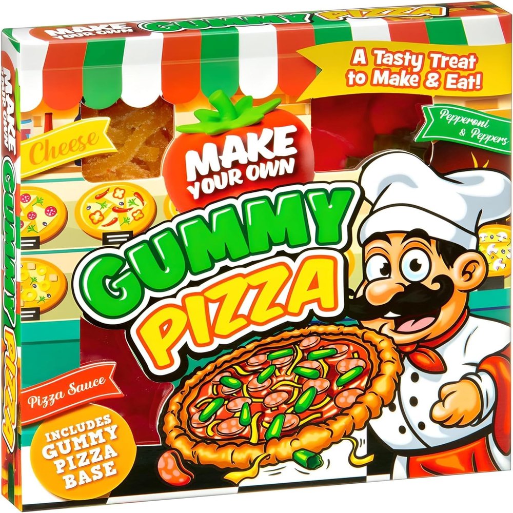 Make Your Own Gummy Pizza Kit Xmas Delight Gummies Tasty Treat Fun Sweets Gift