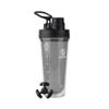 Takeya Protein Shaker - BPA-Free Plastic Bottle with Leakproof Spout Lid - Easy Carry for Gym & More - Dishwasher-Safe & Reusable - 24 oz, Stormy Black view 1
