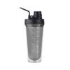 Takeya Protein Shaker - BPA-Free Plastic Bottle with Leakproof Spout Lid - Easy Carry for Gym & More - Dishwasher-Safe & Reusable - 24 oz, Stormy Black view 3