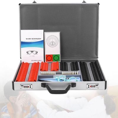 Cashwise 266Pcs Optical Trial Lens Set Metal Rim Optometry Kit Case Eye Protection Accessories Set with Free Test Trial Frame, Protection Accessories Ophthalmic Trial