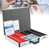 266 Pcs Optical Trial Lens Set Aluminum Case Trial Frame Optometry Optician Test, Metal Rim Optometry Kit Case with Free Trial Frame Eye Protection Accessories view 1