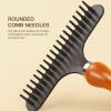 ANKROYU Carpet Rake, Carpet Comb Carpet Fluff Corrector Handheld Carpet Rake Cleaning Comb Stainless Steel Hair Comb for Shag Carpet view 2
