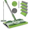 MASTERTOP Microfiber Mop - Flat Floor Mops Wet Dry Dust Mop with 4 Washable Pads & 52.4'' Stainless Steel Handle for Hardwood Laminate Tile Floor Cleaning view 1